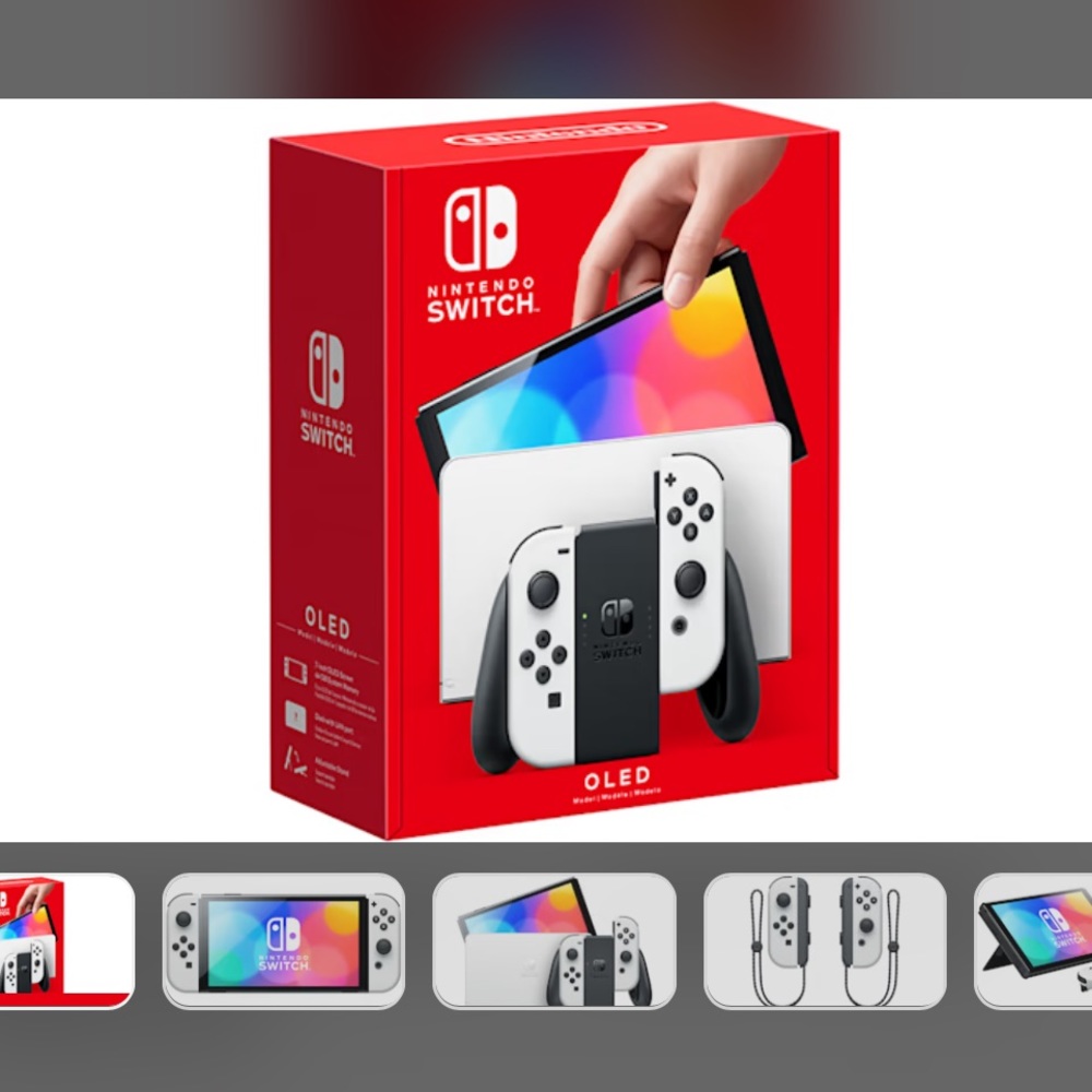 Nintendo Switch OLED with Super Mario Wonder Bros Game